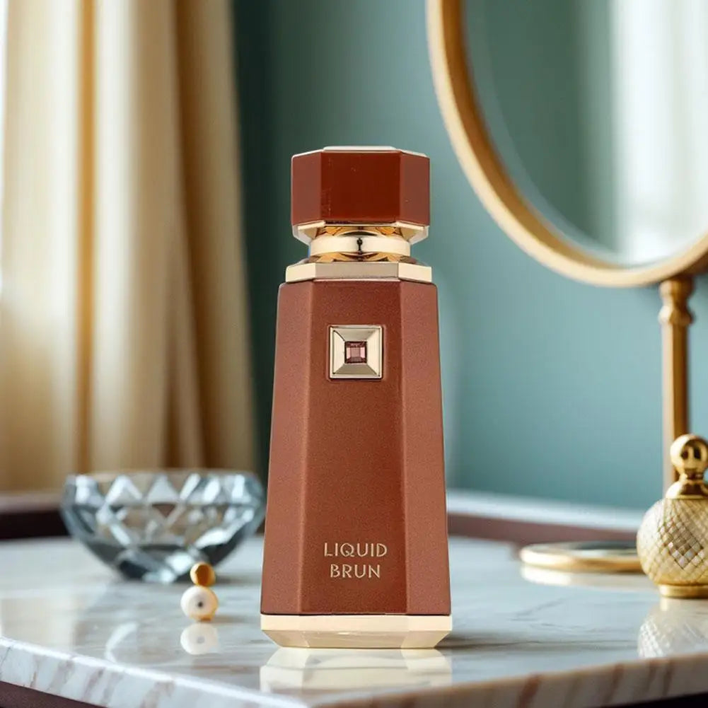 French Avenue Liquid Brun Mens Perfume 100Ml Amber Vanilla Citrus Cinnamon Woody Musk Fragrance 12 Hour Long Lasting