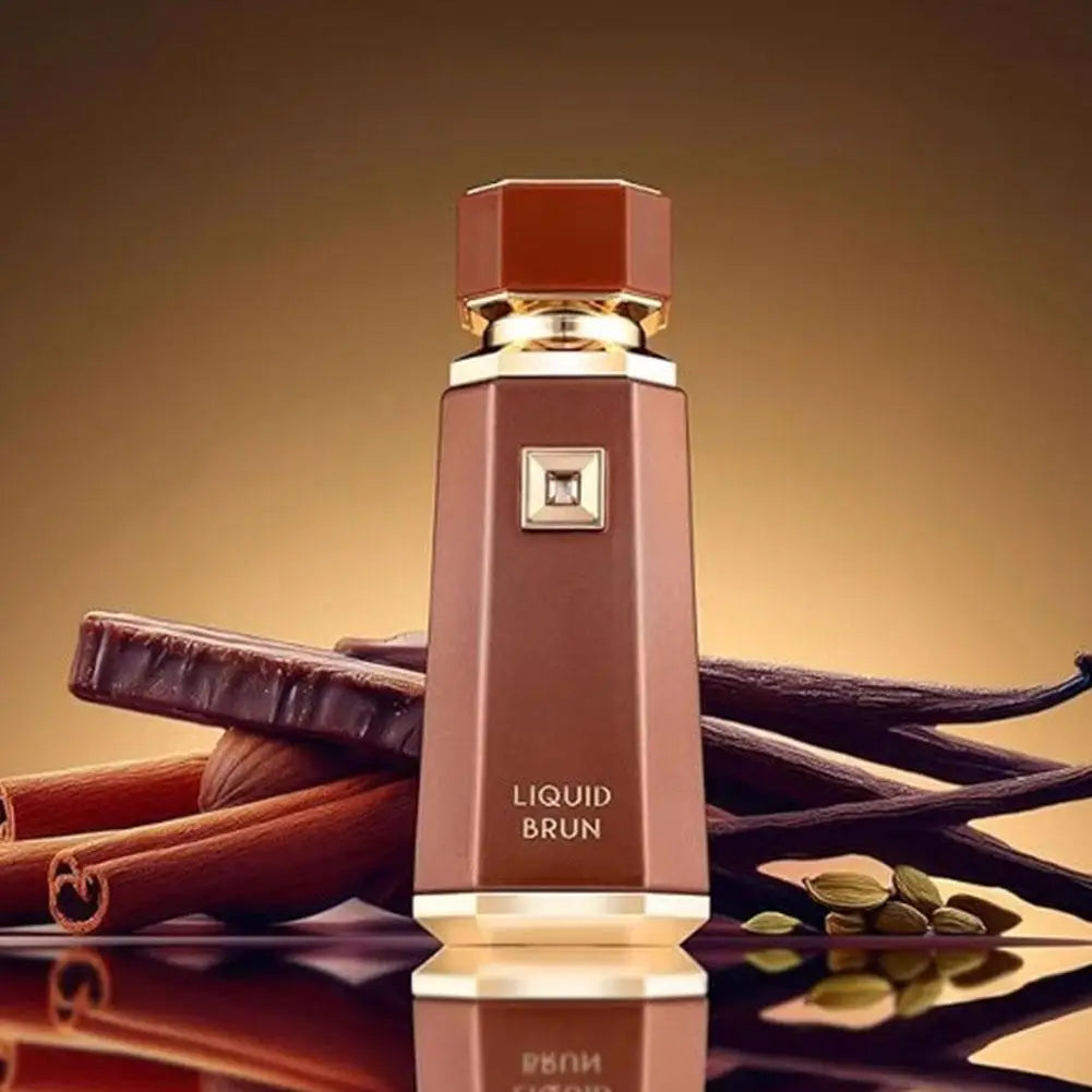 French Avenue Liquid Brun Mens Perfume 100Ml Amber Vanilla Citrus Cinnamon Woody Musk Fragrance 12 Hour Long Lasting